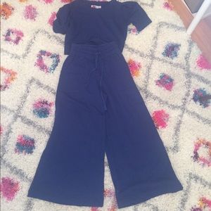 Free People Beach - Wide leg pants/crop top